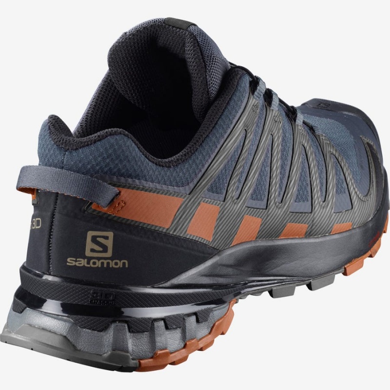 Zapatillas de Senderismo Salomon XA PRO 3D V8 GORE-TEX WIDE Hombre Negras | EC2001GSO