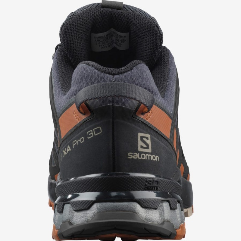 Zapatillas de Senderismo Salomon XA PRO 3D V8 GORE-TEX WIDE Hombre Negras | EC2001GSO