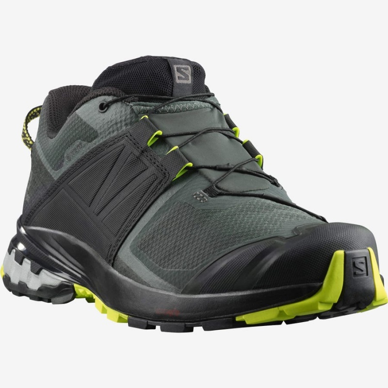 Zapatillas de Senderismo Salomon XA WILD GORE-TEX Hombre Verde Oliva | EC2047OKI