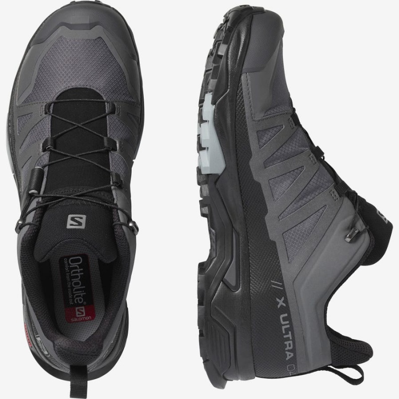 Zapatillas de Senderismo Salomon X ULTRA 4 GORE-TEX Hombre Gris | EC2032ZUT