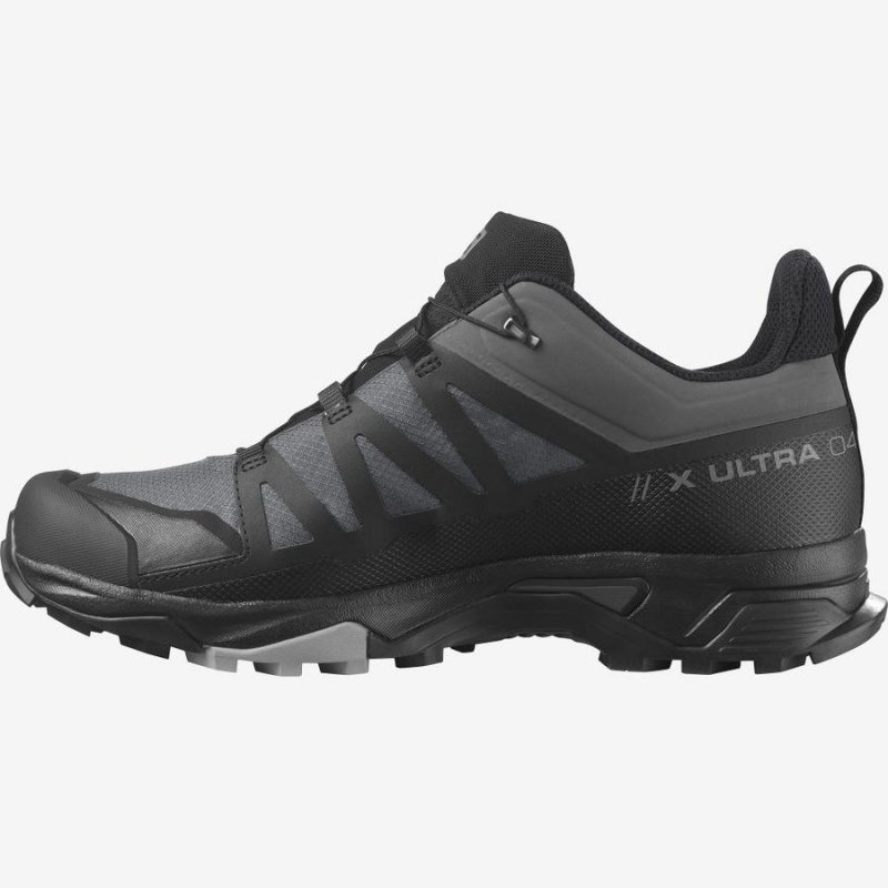 Zapatillas de Senderismo Salomon X ULTRA 4 GORE-TEX Hombre Gris Negras | EC2034CTV