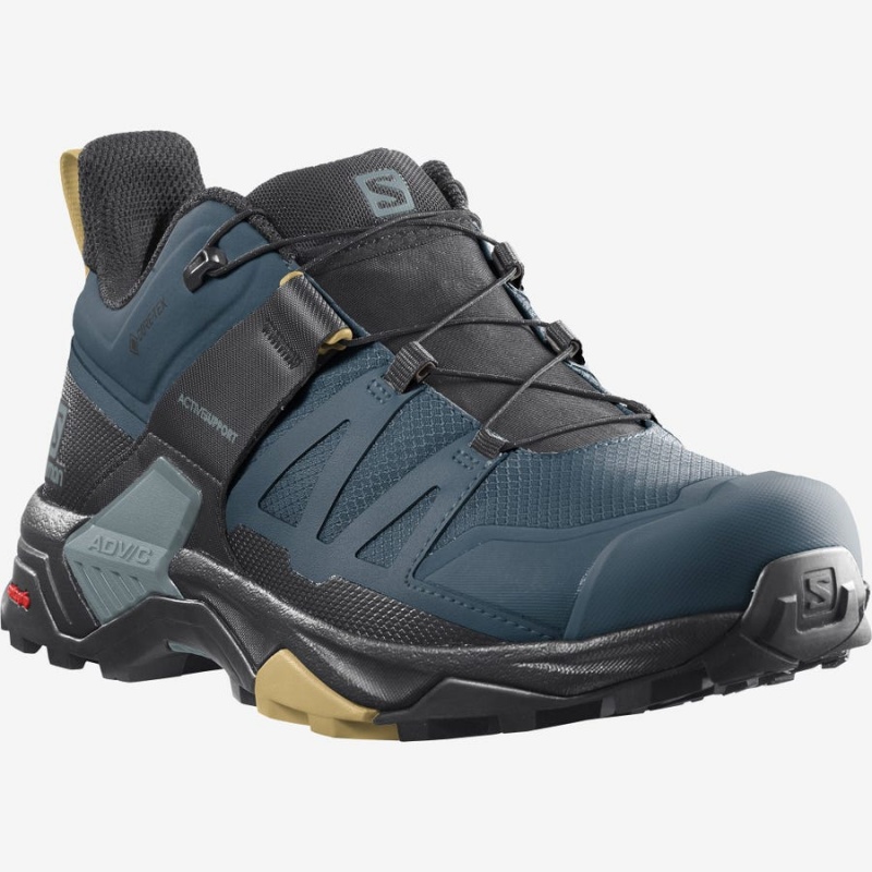 Zapatillas de Senderismo Salomon X ULTRA 4 GORE-TEX Hombre Azules | EC2037NWY