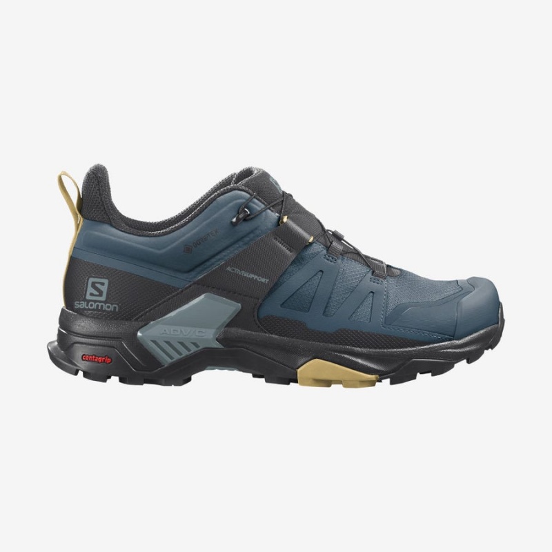 Zapatillas de Senderismo Salomon X ULTRA 4 GORE-TEX Hombre Azules | EC2037NWY