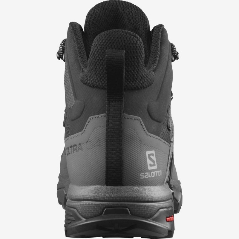 Zapatillas de Senderismo Salomon X ULTRA 4 MID WIDE GORE-TEX Hombre Negras Azules | EC2002HAP